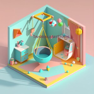 Tiny playroom for toddlers