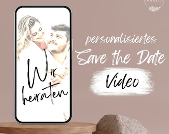 Save the Date Video Wedding | Invitation via WhatsApp & co | personalized | digital | E card | individual | Marriage