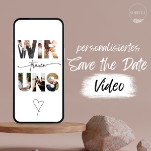 Save the Date Video Matrimonio - Osiamo | Invito tramite WhatsApp & co | personalizzato | digitale | E carta | individuale | Matrimonio