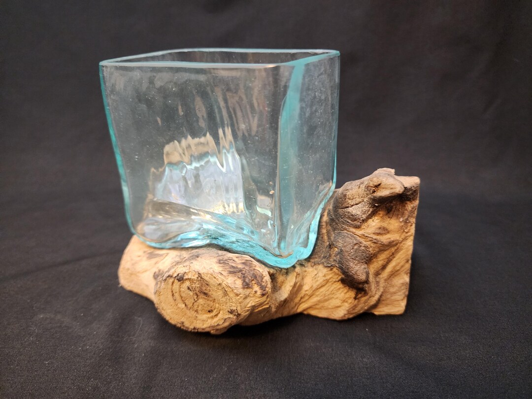 #3 S TEAK ROOT BLOWN GLASS main image 1
