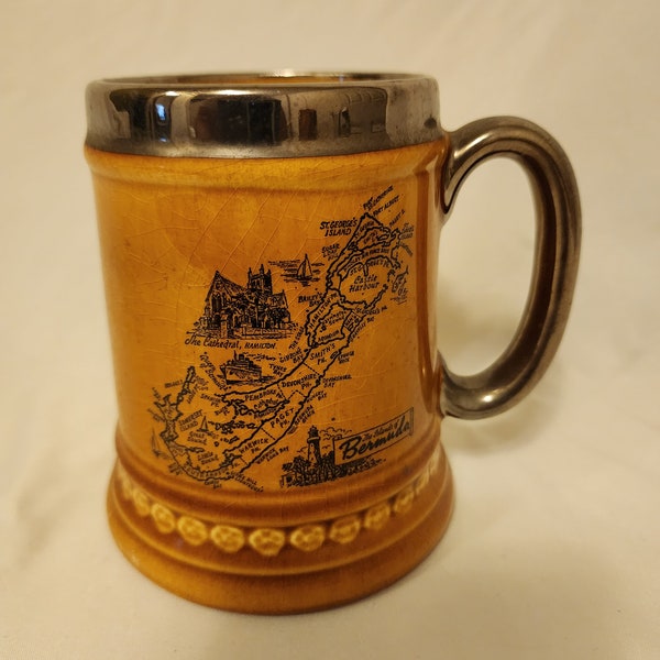 Vintage Bermuda Mug / Stein Lord Nelson Ware Elliah Cotton Made in England