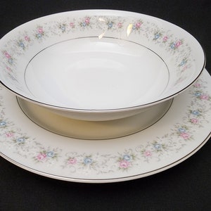 M Fine China Japan Rosemary #5555 Platter Chop Plate Vegetable Serving Bowl