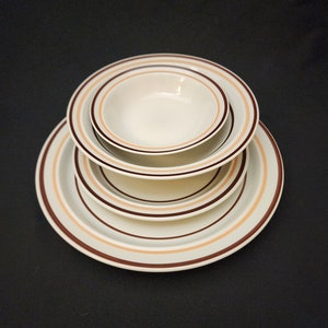 Vintage Countryside Stoneware Collection Made Japan Service Set Plates S2
