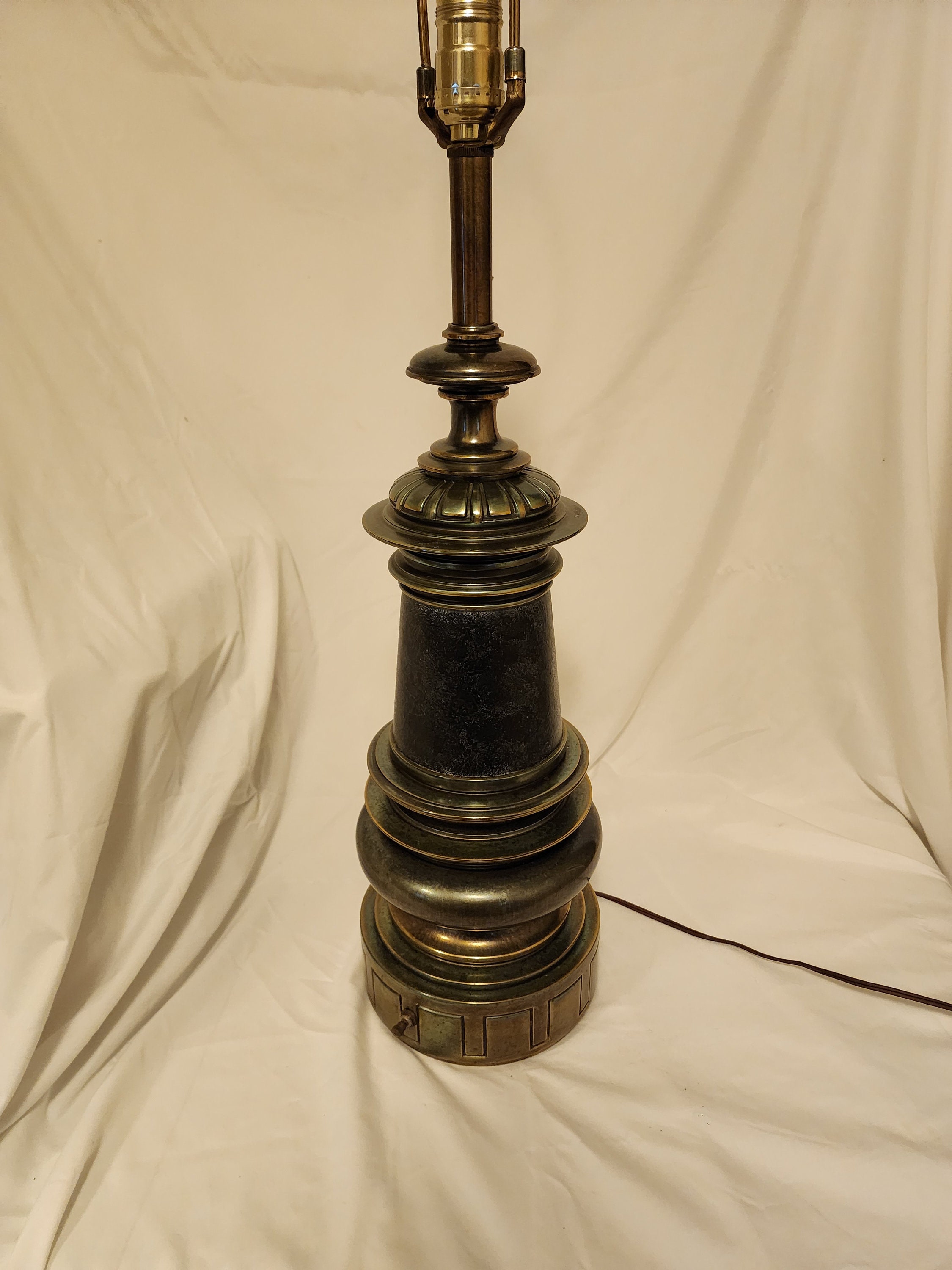 Stiffel Traditional Burnished Brass Floor Lamp - #3X109