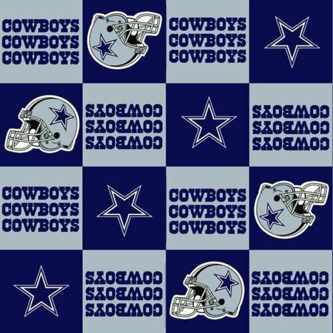 NFL Team Dallas Cowboys Football Fleece Fabric 60 Bytheyard and
