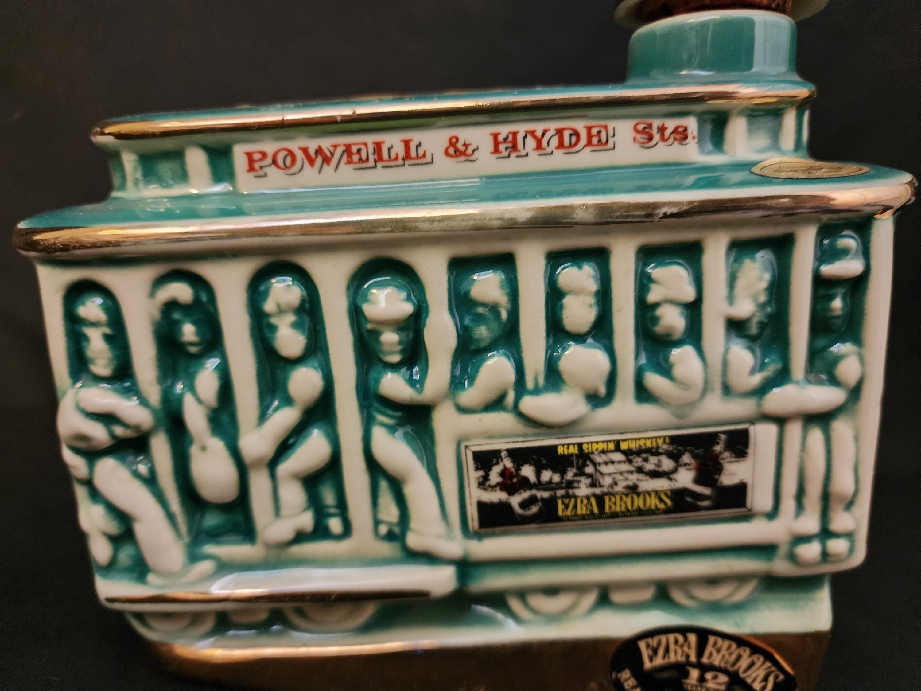 1968 Ezra Brooks San Francisco Powell & Hyde Streets Trolley Car
