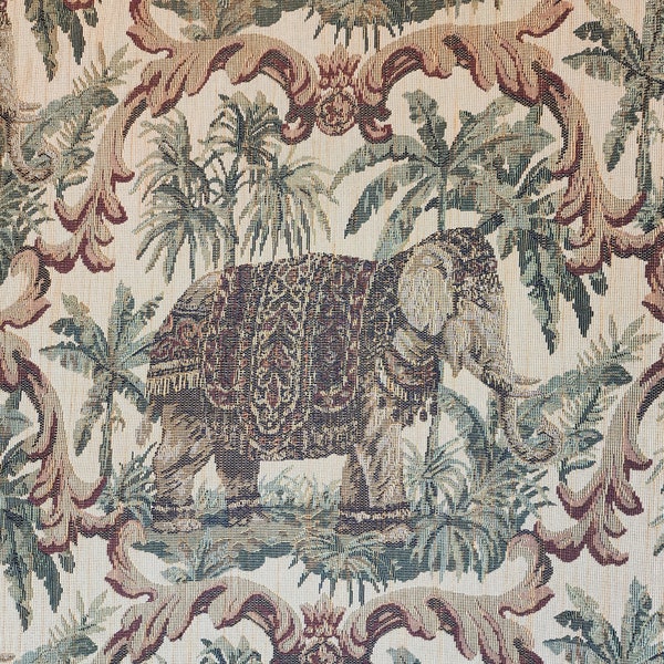 Grand Elephants Regal Tapestry deco fabric 54" By-The-Yard Quantity Discounts Decorating Pattern Fabric