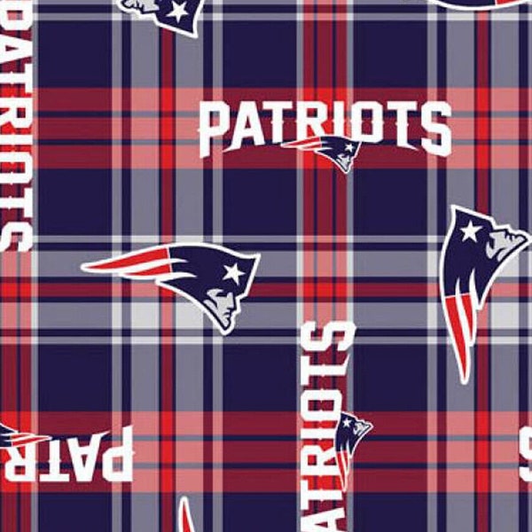 NFL Team New England Patriots Football Fleece Fabric 60" By-the-Yard and Quantity Discounts