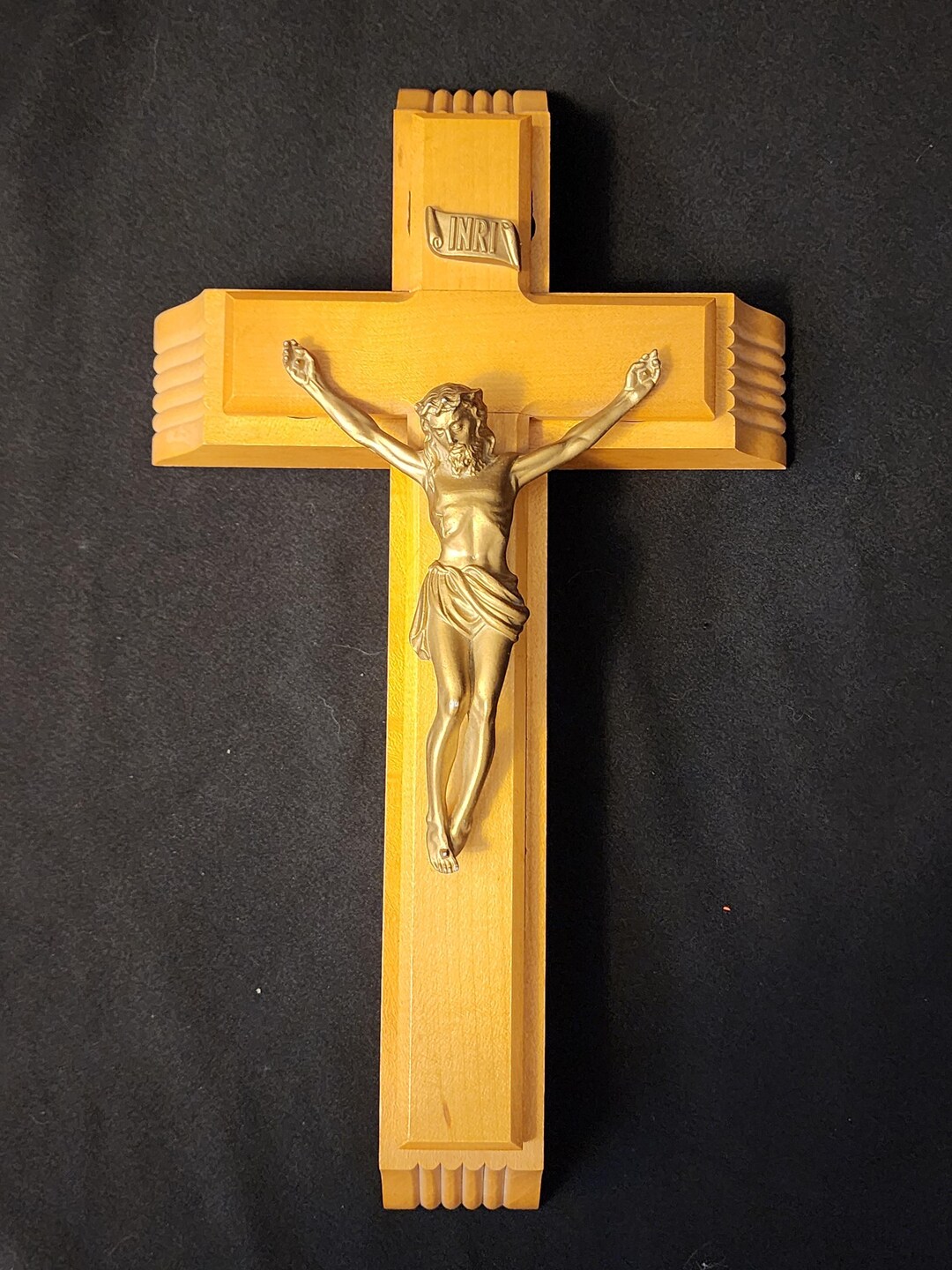 Vintage Wall Crucifix Catholic Last Rites 13