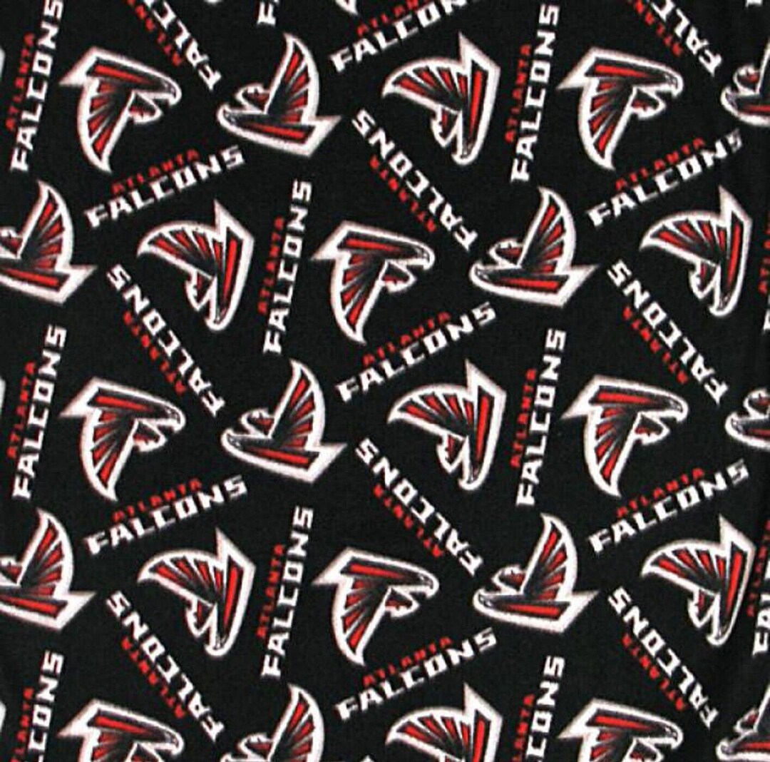 NFL Team Atlanta Falcons Football Fleece Fabric 60 Bytheyard and