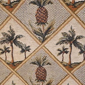 Tropical Paradise Wheat Tapestry Decorating Fabric By-The-Yard Qty Discounts