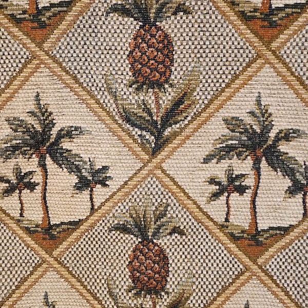 Tropical Paradise Wheat Tapestry Decorating Fabric By-The-Yard Qty Discounts