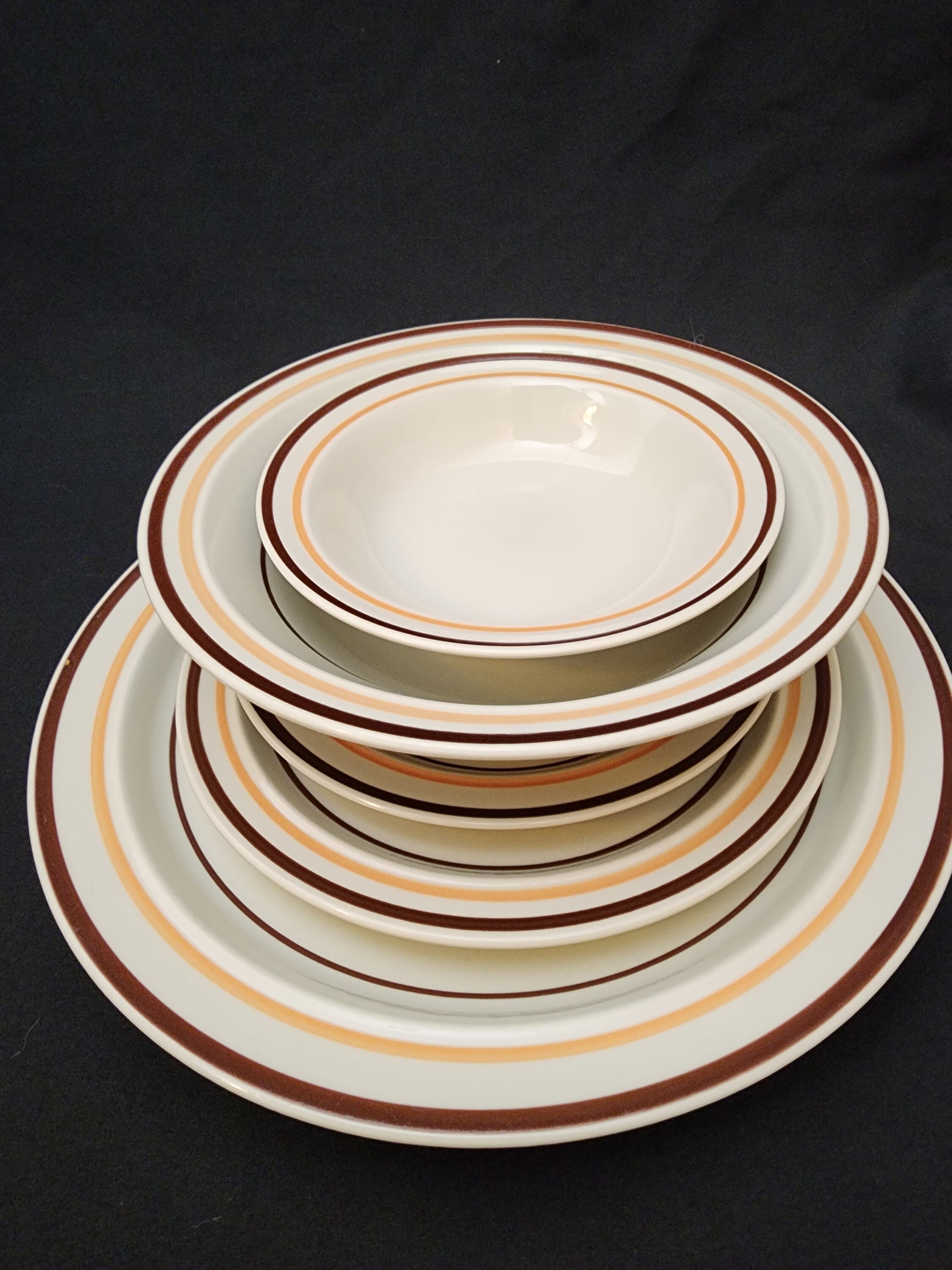 カントリー調 プレート 9枚セット COUNTRYLIFE STONE WARE Vintage Countryside Stoneware Collection Made Japan Service Set