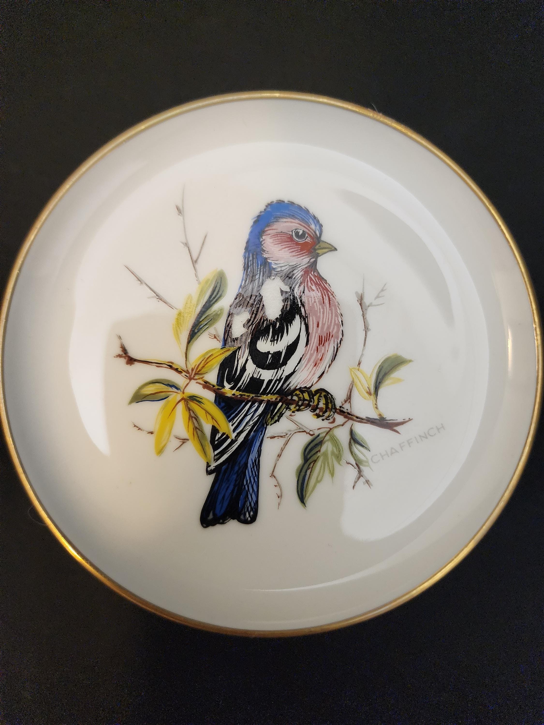 Set of 5 Vintage Kaiser Porzellan W. Germany Porcelain Bird Plates Signed B32