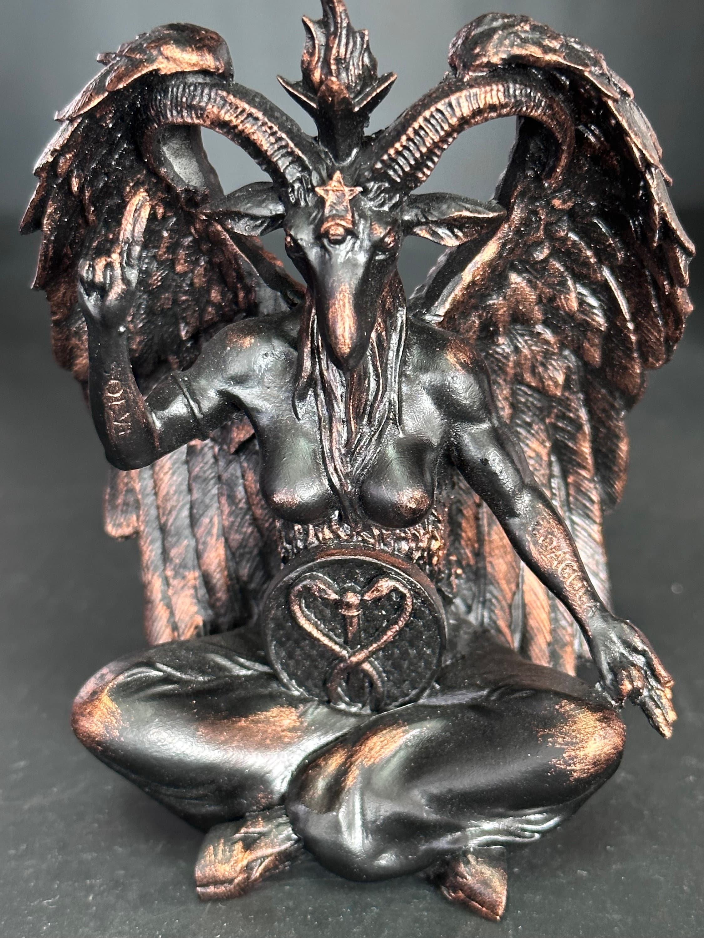 Large Baphomet Statue, Altar Statue, Devil Statue, Occult Items - Oddities  For Sale has unique