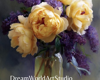 Vintage Flower Wall Art - Floral Art Instant Download for Posters & Canvases. Perfect for Any Room Decor.