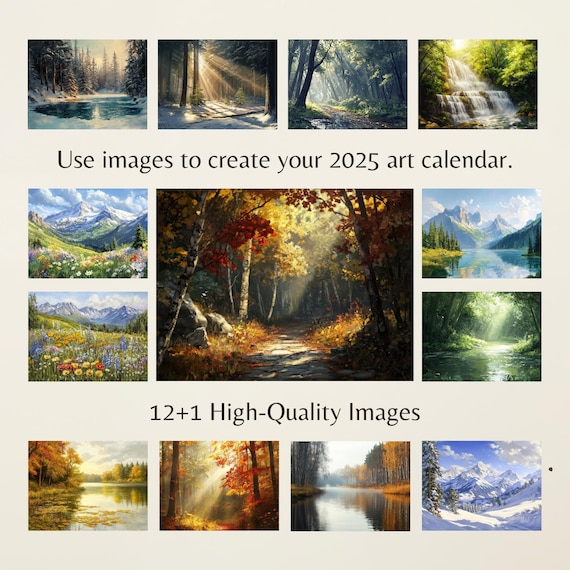 2025 Calendar Template – Images for Calendars, Custom Picture Calendar, Desk and Wall Calendar 2025