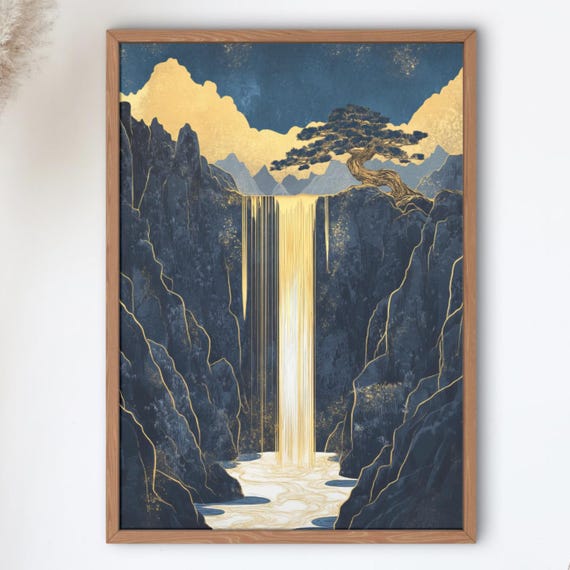Japanese Japandi Printable Vintage Canvas Wall Art. Digital Downloadable Poster Prints Decor.