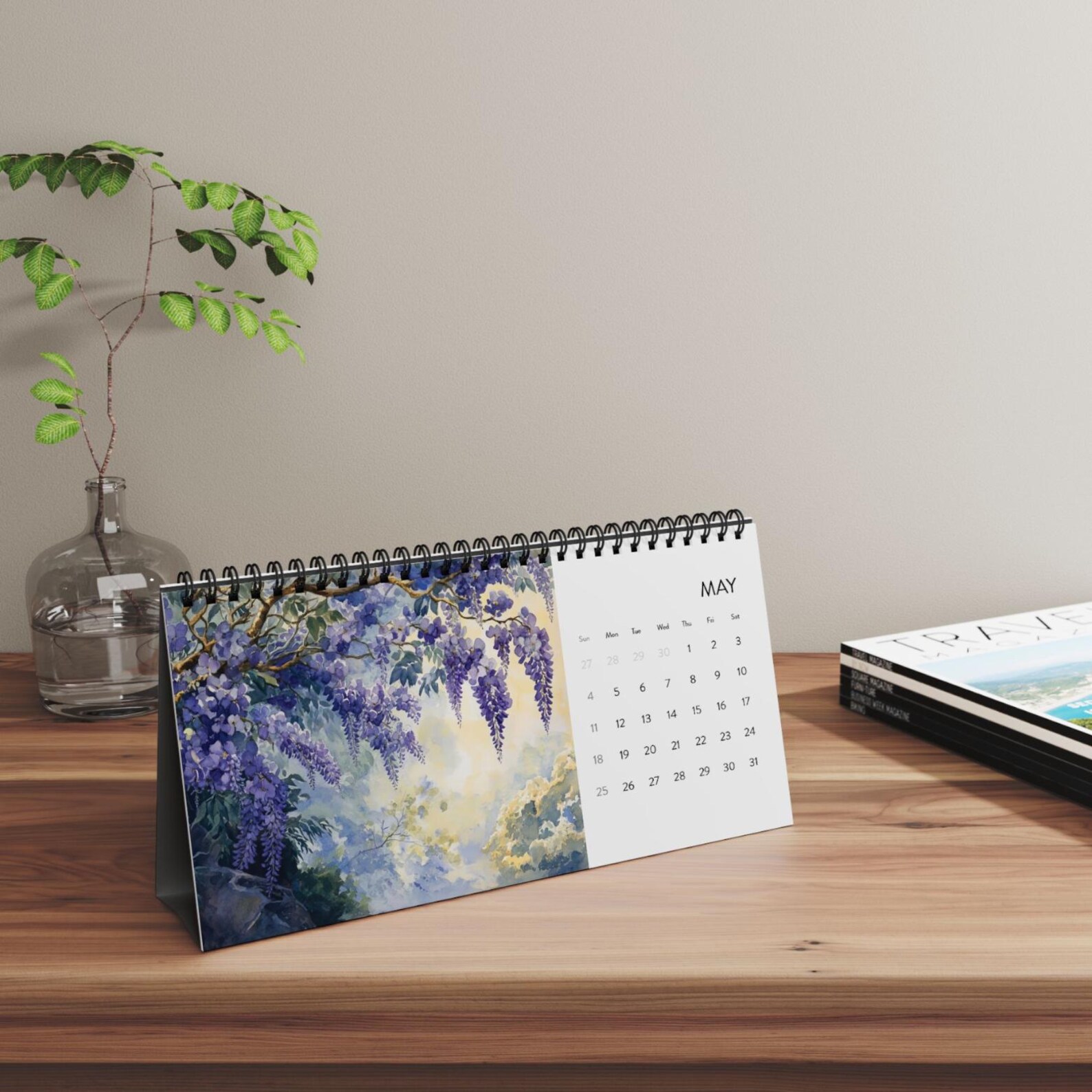 Japanese Art Desk Calendar 2025 – Zen Wall Art With Retro and Vintage ...