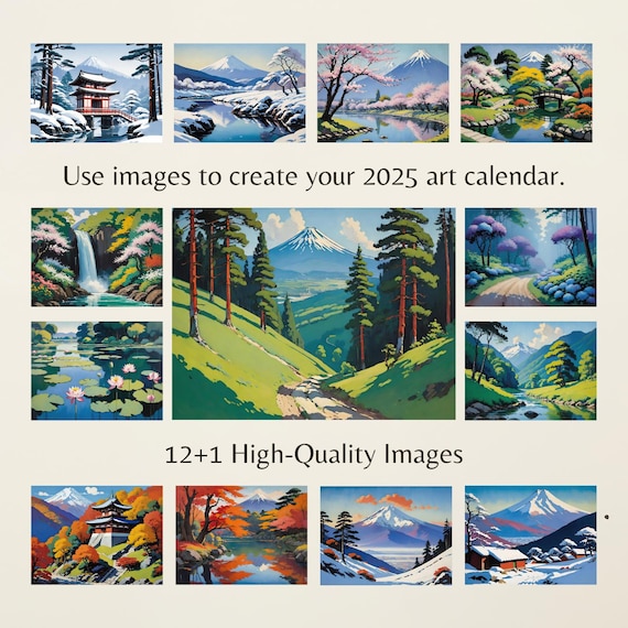 Images for Calendars – Japanese Wall Art for 2025 Picture Calendar Templates, Desk and Wall Calendars