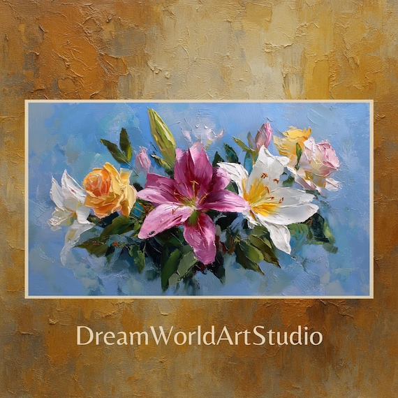 3D Vintage Flower Wall Art - Floral Art Instant Download for Posters & Canvases. Perfect for Any Room Decor.