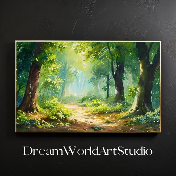 Fantasy Art Landscape, Digital Oil Painting, Printable Wall Art, Large Decor, Image to Print.