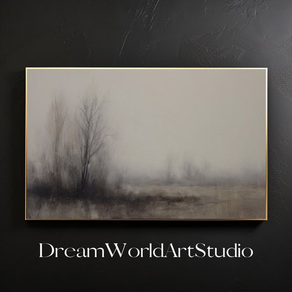 Landscape Painting, Digital Prints, Printable Wall Art, Home Decor, Neutral Abstract Art.