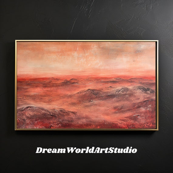 Mars Digital Art: Printable Wall Art, Space Theme, Oil Painting, Mars Images, Digital Prints