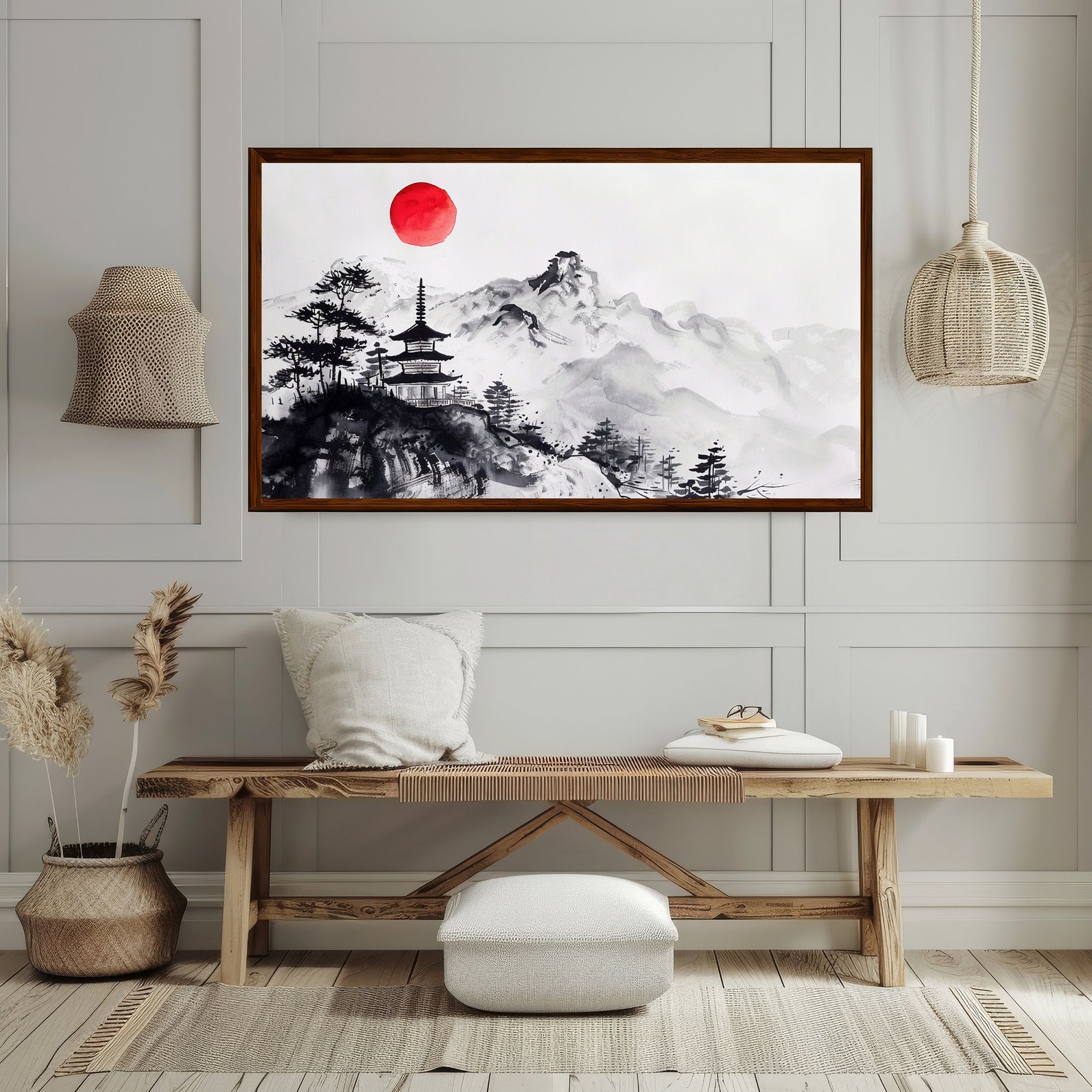 Sumi-e Ink Art - Japanese Zen Wall Art, Minimalist Nature Downloadable ...