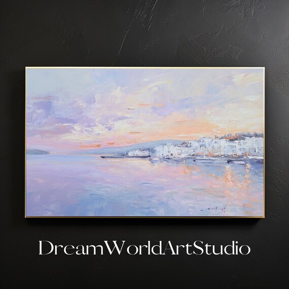 Ocean Art Oil Painting: Impressionist Digital Prints, Printable Wall Art, Large Decor, Image to Print.