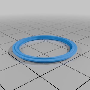 3D Printed Fidget Spinner Ring | Anxiety Relief Spinning Band, Minimalist Style image 3
