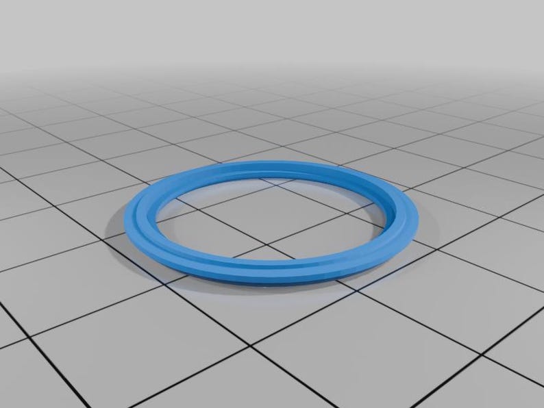 3D Printed Fidget Spinner Ring | Anxiety Relief Spinning Band, Minimalist Style image 3