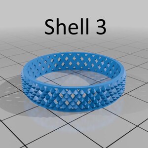 3D Printed Fidget Spinner Ring | Anxiety Relief Spinning Band, Minimalist Style image 6