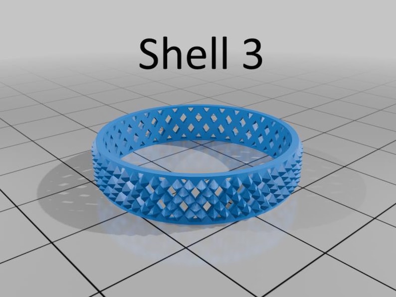 3D Printed Fidget Spinner Ring | Anxiety Relief Spinning Band, Minimalist Style image 6