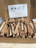 Mini Firewood Logs -  Large Box of approx 300 Teeny Tiny Logs - Perfect for Solo Stove Mesa or Solo Stove Pi - Hardwood Mix Kindling