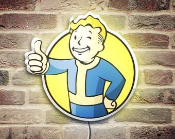 Nuka Boy LED Sign: 3D Printed Fallout Decor - Dimmable USB Light