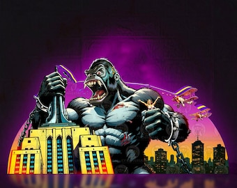 King Kong: The Last Stand – Pinball Topper – a fully custom 3D LED topper