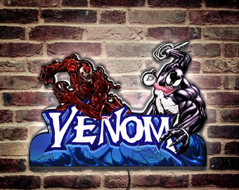 Venom Pinball Topper: Handmade LED Lightbox, USB Powered