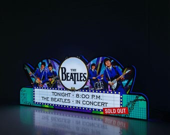 Rare - The Beatles Pinball Topper LED - USB - Dimmeable - Limited Edition!