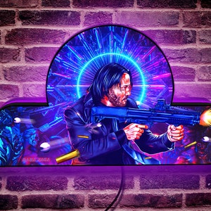 Ultimativer John Wick Flipper Topper LED - USB - DIMMBAR - Limited Edition