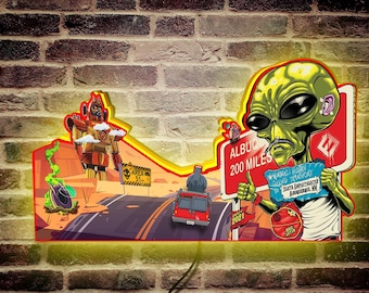 Foo Fighters Pinball Topper New LED Lightbox | Rock 'n' Roll Fun! | Fully Dimmable