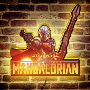 Rare The Mandalorian Pinball Topper LED Lightbox - Enhance Your Star Wars Adventure!