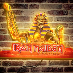 Iron Maiden Legacy of the Beast Pinball Topper LED Lightbox - ¡Eleva tu experiencia de juego!