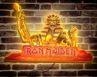 Iron Maiden Legacy of the Beast Pinball Topper LED Lightbox - ¡Eleva tu experiencia de juego!
