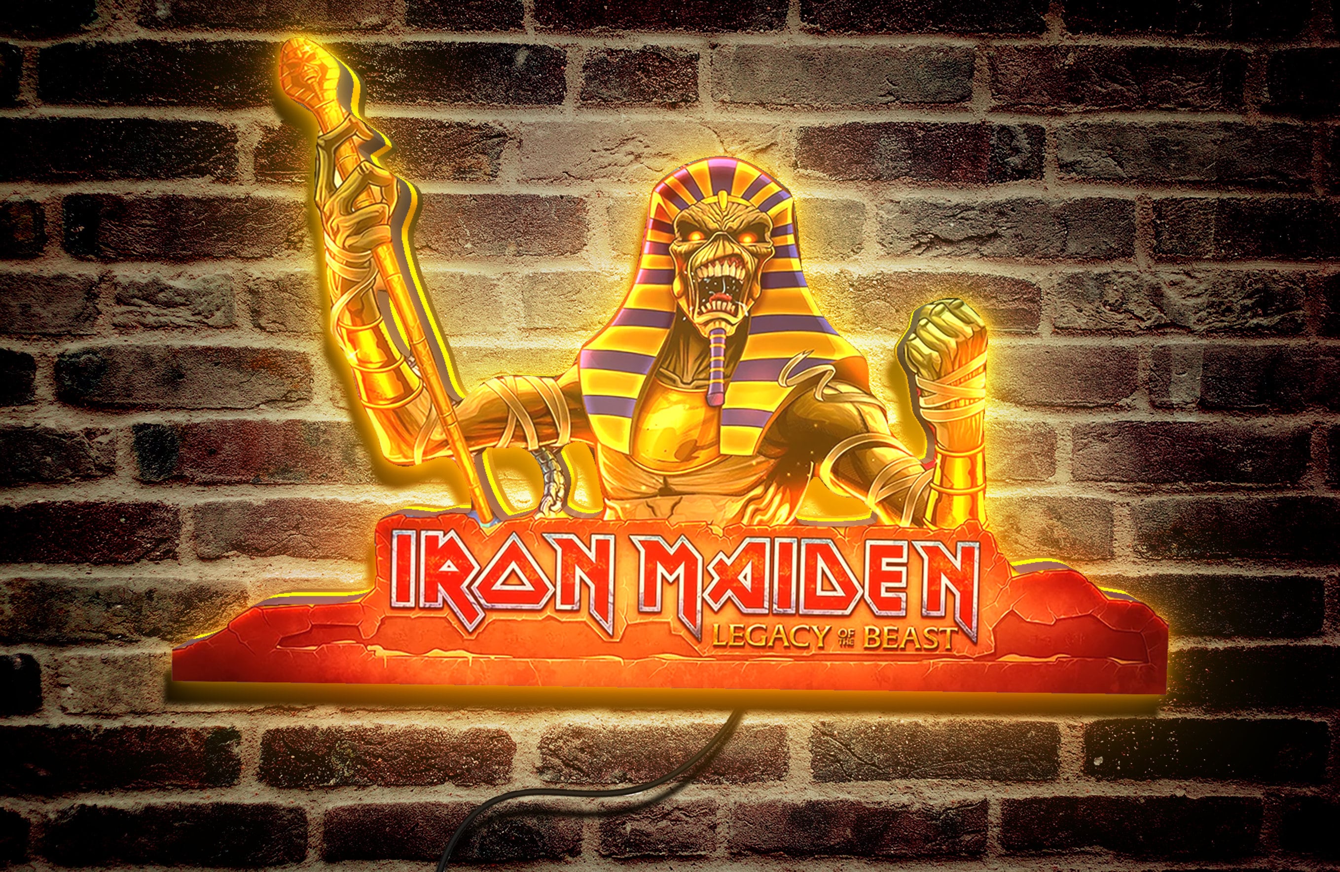 Iron Maiden Legacy of the Beast Pinball Topper LED Lightbox Iron Maiden Legacy of the Beast Pinball Topper LED Lightbox