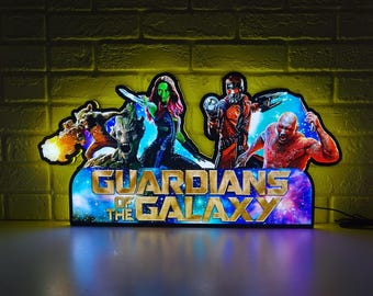 Guardians of the Galaxy Pinball Topper LED Lightbox, Rare Collectible - USB plug