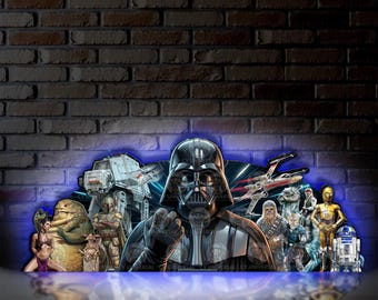 スター・ウォーズ: 帝国の崩壊 ピンボール トッパー 3D LED ライトボックス - USB - 調光可能 - 限定版!