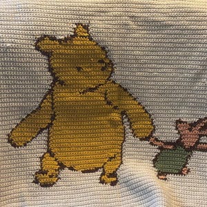Piglet and Pooh Baby Blanket Pattern