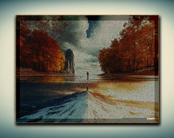 Book of Romans Scripture Art | Full ESV Text Christian Wall Decor (Digital Print)