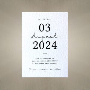 Biglietti e buste Save the Date - Inviti per annunci di matrimonio, fidanzamento, celebrazione, formato A6 - Personalizzazione gratuita